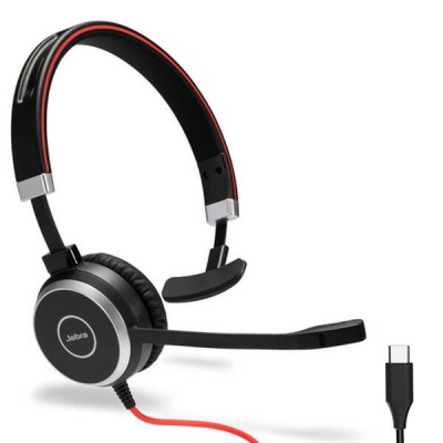 Jabra Evolve 40 UC Mono PC Headset USB-C with 3.5mm